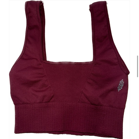 Like NEW Free People Free Movement Good Karma Square-Neck Bra - Picture 1 of 4